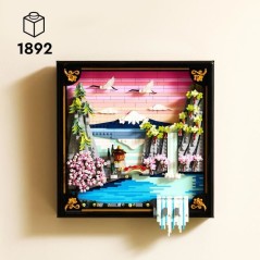 LEGO Art 31218 Les Cerisiers en Fleurs - Set pour Adulte - Maquette de Décoration Murale