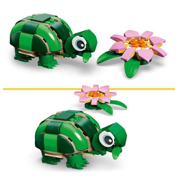 LEGO Creator 3-en-1 31377 La Tortue et la Fleur de Nénuphar - Jouet de Construction 7 ans LEGO Creator 3-en-1 31377 La Tortue et la Fleur de Nénuphar - Jouet de Construction 7 ans