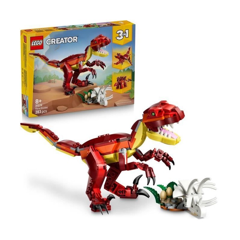 LEGO Creator 3-en-1 31379 Le Dinosaure Féroce - Jeu de Construction d