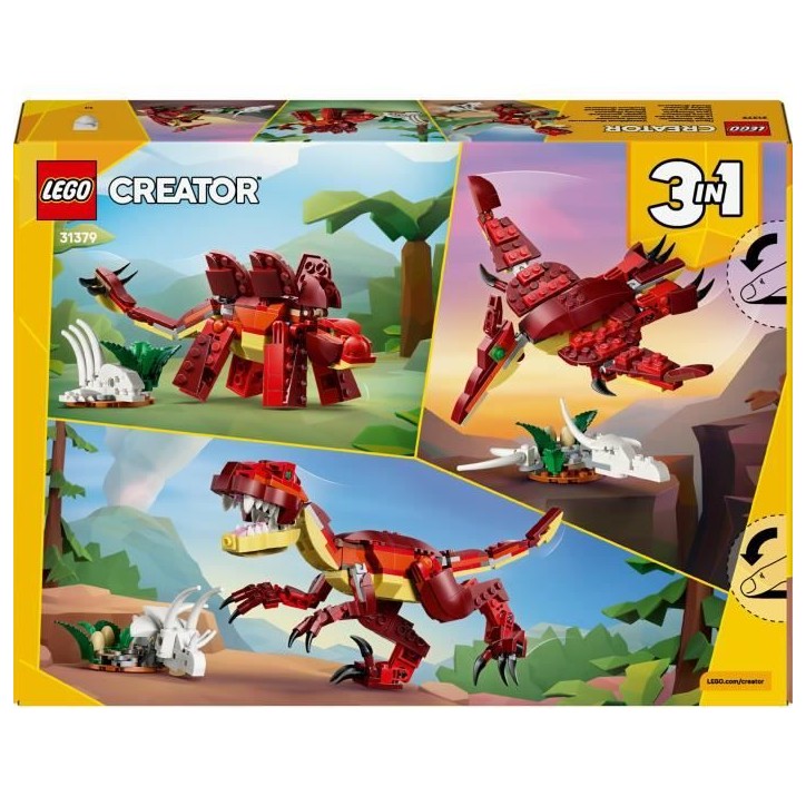 LEGO Creator 3-en-1 31379 Le Dinosaure Féroce - Jeu de Construction des 8 ans - Cadeau LEGO Creator 3-en-1 31379 Le Dinosaure Féroce - Jeu de Construction des 8 ans - Cadeau