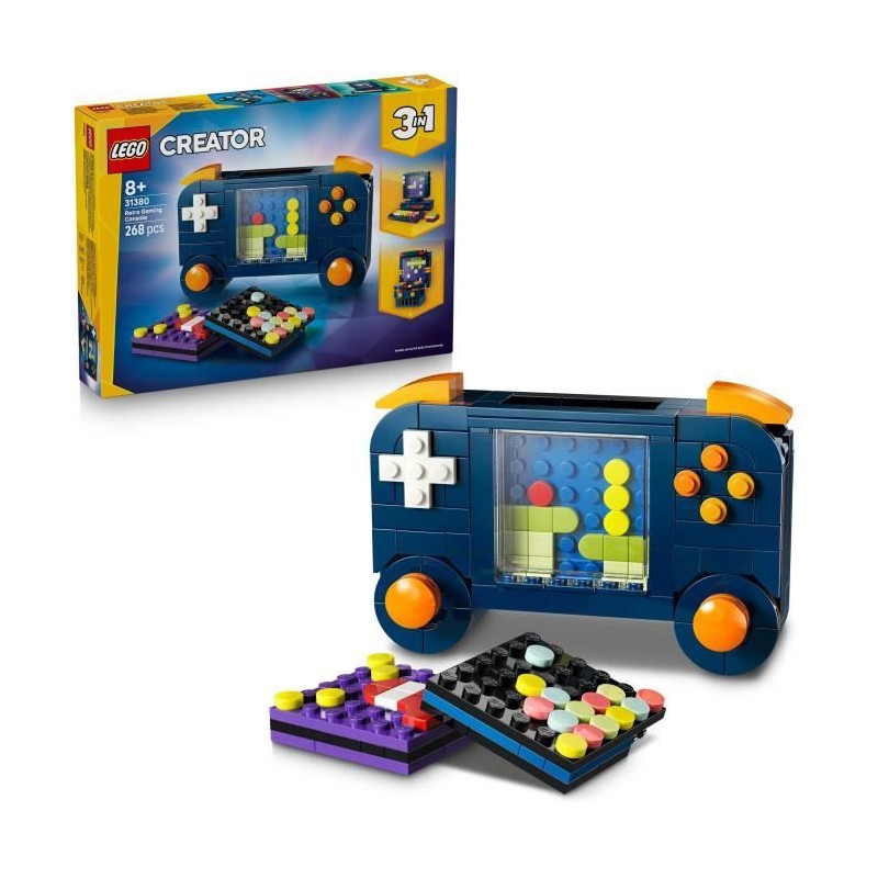 LEGO Creator 3-en-1 31380 La Console de Jeu Rétro - Jouet de Construc