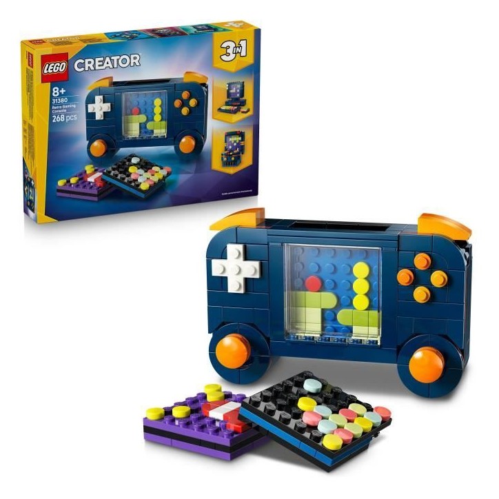 LEGO Creator 3-en-1 31380 La Console de Jeu Rétro - Jouet de Construction - Cadeau 8 ans LEGO Creator 3-en-1 31380 La Console de Jeu Rétro - Jouet de Construction - Cadeau 8 ans
