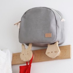 BEABA, Trousse de toilette bébé canvas gris perle