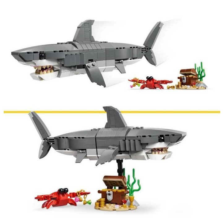 LEGO Creator 3-en-1 31381 Le Redoutable Requin et le Coffre au Trésor - Jouet des 8 ans LEGO Creator 3-en-1 31381 Le Redoutable Requin et le Coffre au Trésor - Jouet des 8 ans