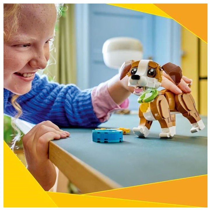 LEGO Creator 3-en-1 31382 Les Adorables Animaux : le Chiot Joueur - Jeu des 8 ans - Cadeau LEGO Creator 3-en-1 31382 Les Adorables Animaux : le Chiot Joueur - Jeu des 8 ans - Cadeau