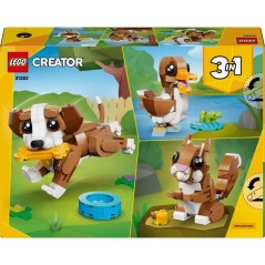 LEGO Creator 3-en-1 31382 Les Adorables Animaux : le Chiot Joueur - Je