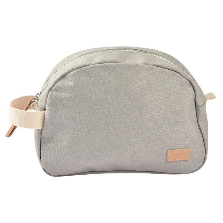 BEABA, Trousse de toilette bébé canvas gris perle