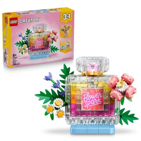 LEGO Creator 3-en-1 31383 Flacon de Parfum au Décor Floral - Jeu de C