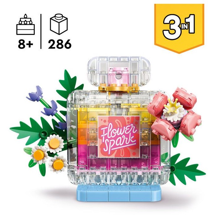 LEGO Creator 3-en-1 31383 Flacon de Parfum au Décor Floral - Jeu de Construction des 8 ans LEGO Creator 3-en-1 31383 Flacon de Parfum au Décor Floral - Jeu de Construction des 8 ans