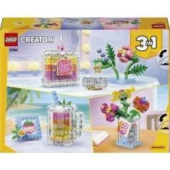 LEGO Creator 3-en-1 31383 Flacon de Parfum au Décor Floral - Jeu de C