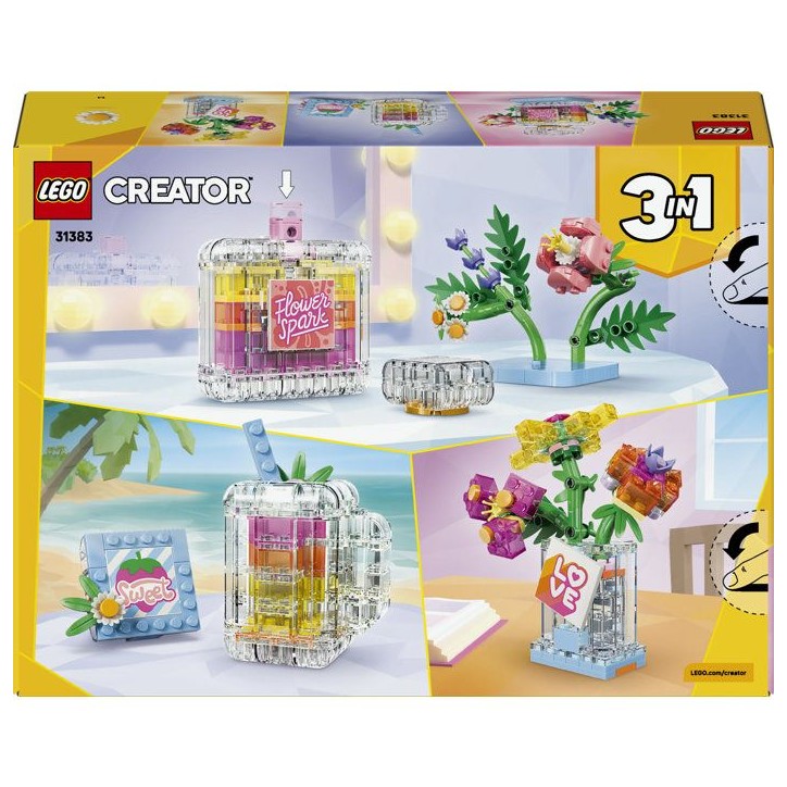 LEGO Creator 3-en-1 31383 Flacon de Parfum au Décor Floral - Jeu de Construction des 8 ans LEGO Creator 3-en-1 31383 Flacon de Parfum au Décor Floral - Jeu de Construction des 8 ans