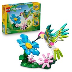 LEGO Creator 3-en-1 31384 Animaux Sauvages : le Colibri Coloré - Jeu