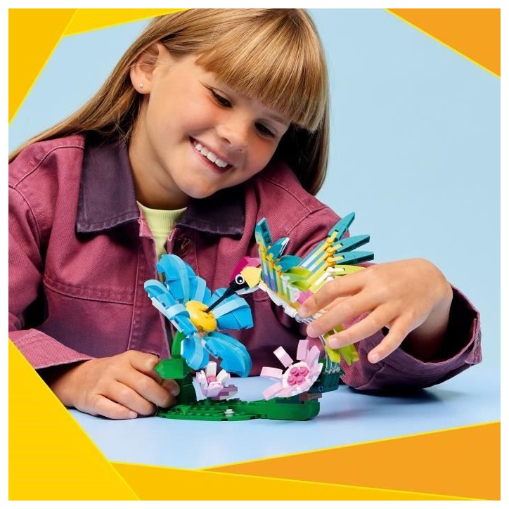 LEGO Creator 3-en-1 31384 Animaux Sauvages : le Colibri Coloré - Jeu de Construction 8 ans LEGO Creator 3-en-1 31384 Animaux Sauvages : le Colibri Coloré - Jeu de Construction 8 ans