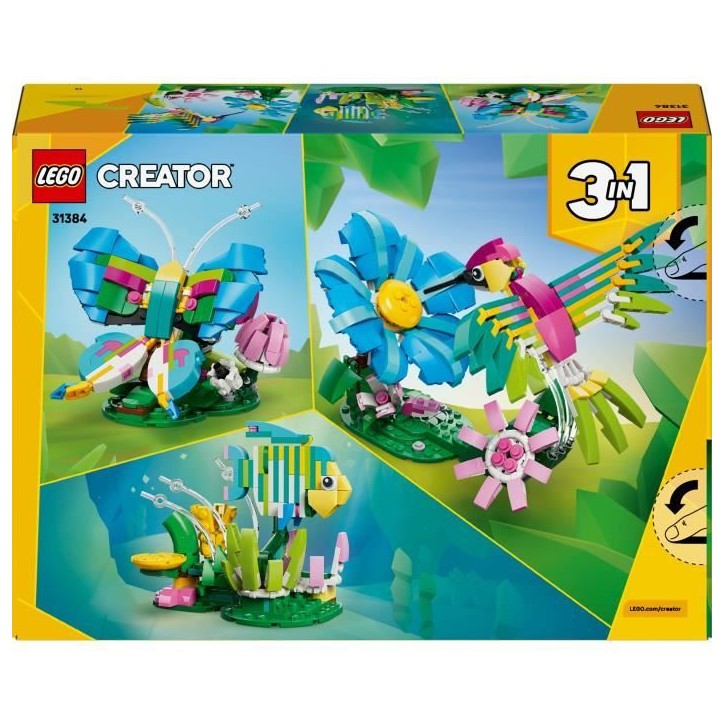 LEGO Creator 3-en-1 31384 Animaux Sauvages : le Colibri Coloré - Jeu de Construction 8 ans LEGO Creator 3-en-1 31384 Animaux Sauvages : le Colibri Coloré - Jeu de Construction 8 ans
