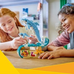 LEGO Creator 3-en-1 31385 Animaux Marins : les Beaux Dauphins - Jeu de