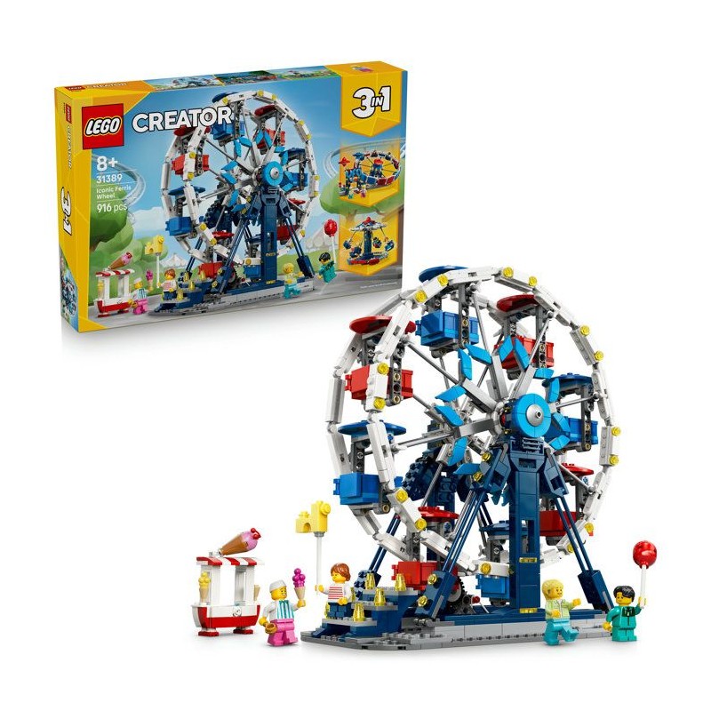 LEGO Creator 3-en-1 31389 La Grande Roue Légendaire - Jeu 8 ans - Dé