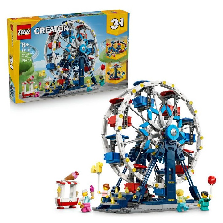LEGO Creator 3-en-1 31389 La Grande Roue Légendaire - Jeu 8 ans - Décoration de Chambre LEGO Creator 3-en-1 31389 La Grande Roue Légendaire - Jeu 8 ans - Décoration de Chambre