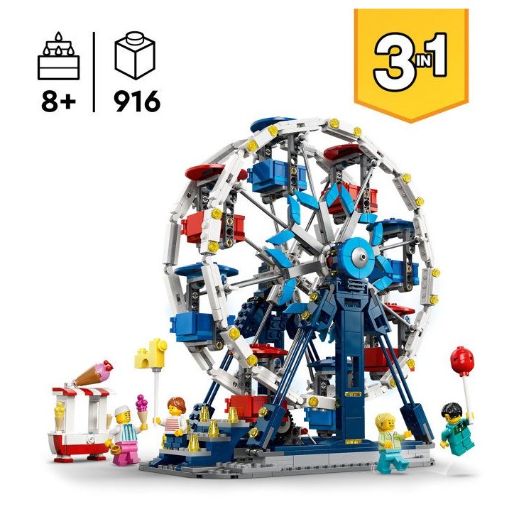 LEGO Creator 3-en-1 31389 La Grande Roue Légendaire - Jeu 8 ans - Décoration de Chambre LEGO Creator 3-en-1 31389 La Grande Roue Légendaire - Jeu 8 ans - Décoration de Chambre