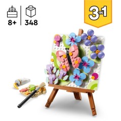 LEGO Creator 3-en-1 31390 Tableau Floral - Jeu de Construction des 8 ans - Décoration DIY