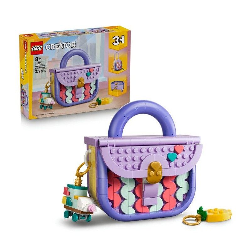 LEGO Creator 3-en-1 31391 Sac Fashion avec Rangement - Jouet de Constr