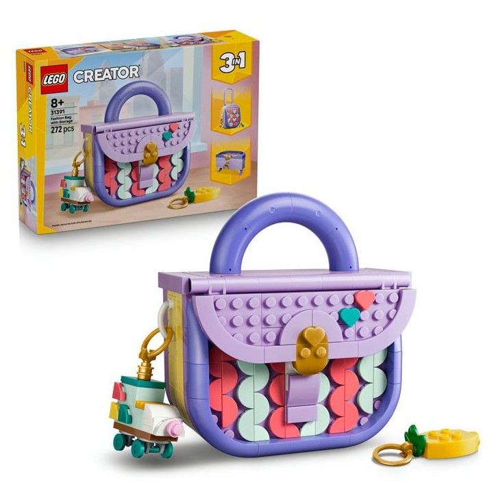 LEGO Creator 3-en-1 31391 Sac Fashion avec Rangement - Jouet de Construction des 8 ans LEGO Creator 3-en-1 31391 Sac Fashion avec Rangement - Jouet de Construction des 8 ans