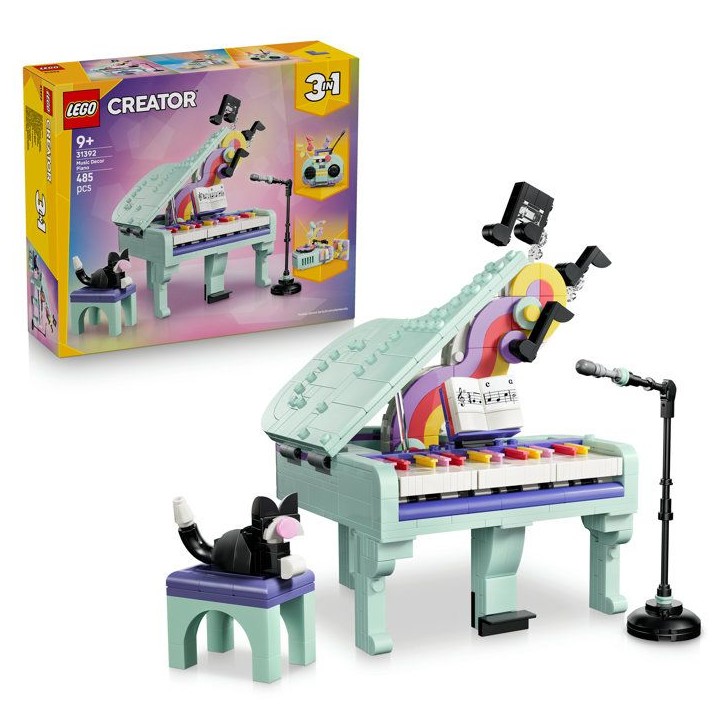 LEGO Creator 3-en-1 31392 Décoration Musicale : Piano et Chat - Jouet des 9 ans - Cadeau LEGO Creator 3-en-1 31392 Décoration Musicale : Piano et Chat - Jouet des 9 ans - Cadeau