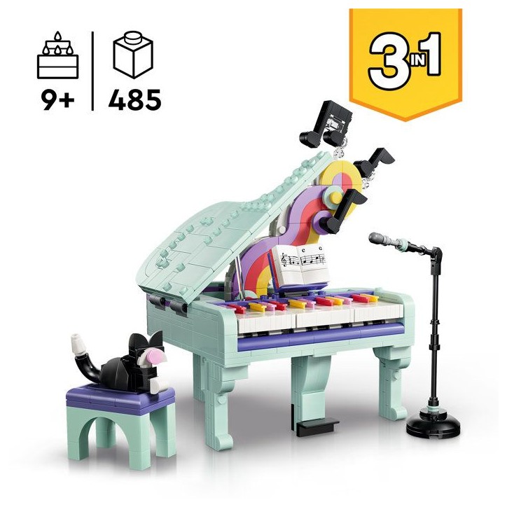 LEGO Creator 3-en-1 31392 Décoration Musicale : Piano et Chat - Jouet des 9 ans - Cadeau LEGO Creator 3-en-1 31392 Décoration Musicale : Piano et Chat - Jouet des 9 ans - Cadeau