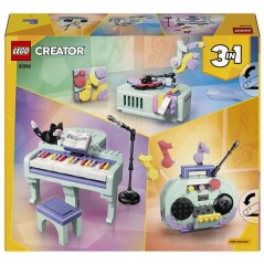 LEGO Creator 3-en-1 31392 Décoration Musicale : Piano et Chat - Jouet