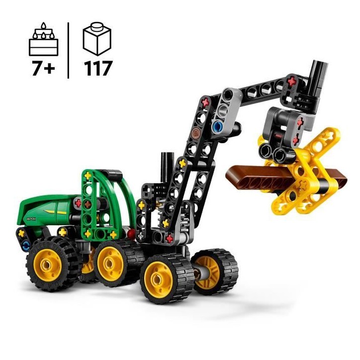 LEGO Technic 42218 L'Abatteuse John Deere 1470H - Jouet de Construction des 7 ans - Cadeau LEGO Technic 42218 L'Abatteuse John Deere 1470H - Jouet de Construction des 7 ans - Cadeau