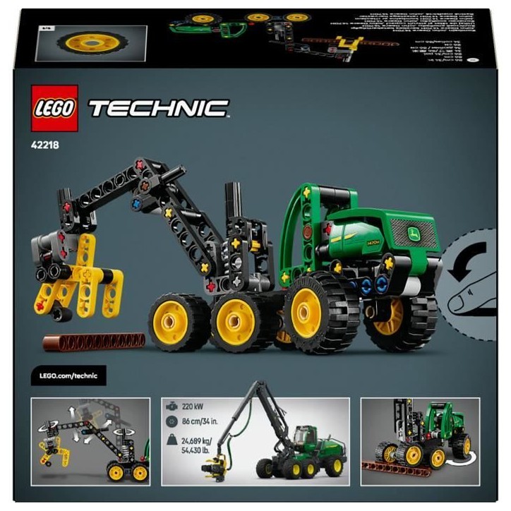 LEGO Technic 42218 L'Abatteuse John Deere 1470H - Jouet de Construction des 7 ans - Cadeau LEGO Technic 42218 L'Abatteuse John Deere 1470H - Jouet de Construction des 7 ans - Cadeau