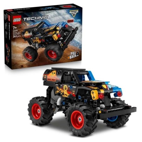 LEGO Technic 42219 Monster Jam Grave Digger - Feu et Glace - Jeu de Co