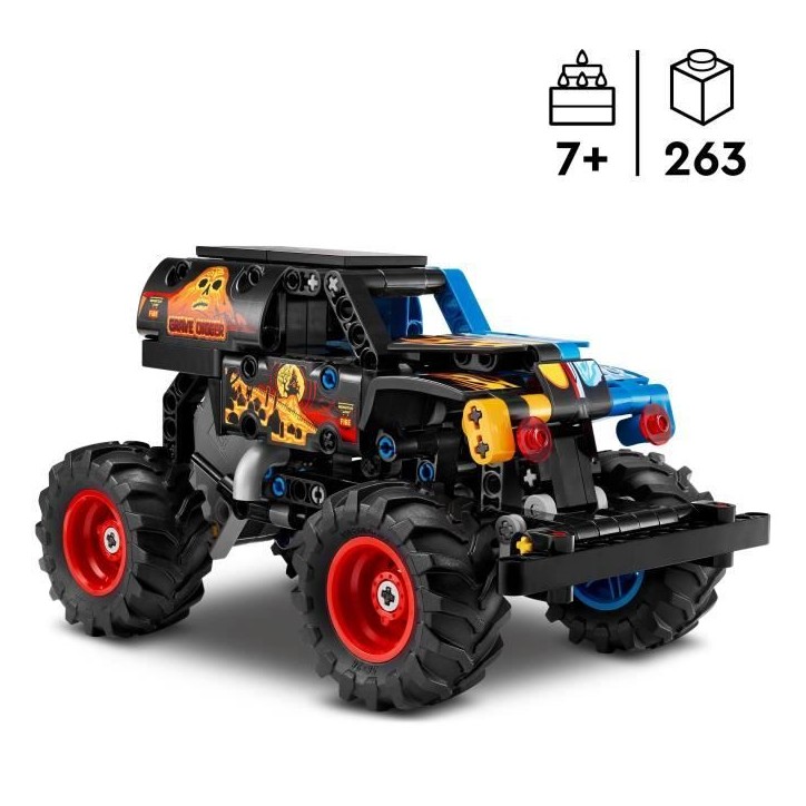 LEGO Technic 42219 Monster Jam Grave Digger - Feu et Glace - Jeu de Construction des 7 ans LEGO Technic 42219 Monster Jam Grave Digger - Feu et Glace - Jeu de Construction des 7 ans