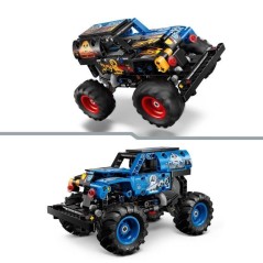 LEGO Technic 42219 Monster Jam Grave Digger - Feu et Glace - Jeu de Co