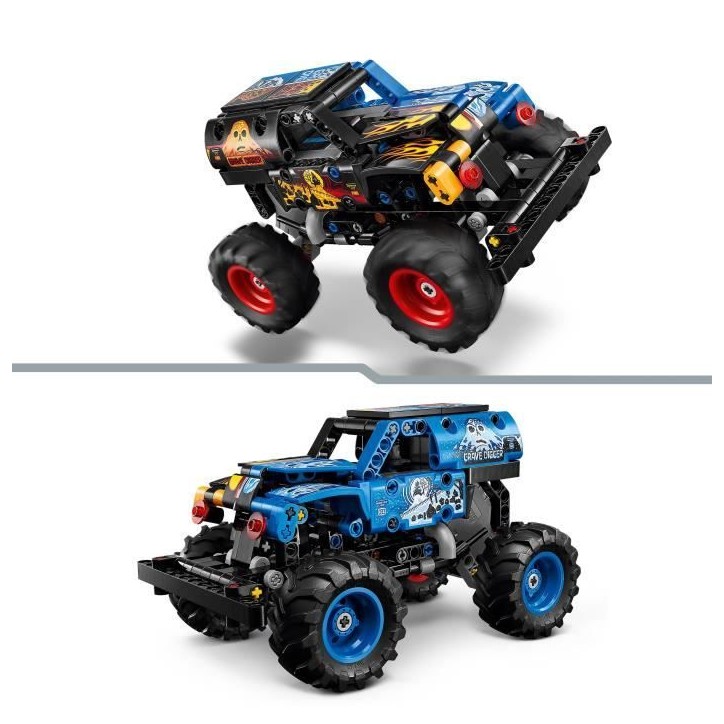 LEGO Technic 42219 Monster Jam Grave Digger - Feu et Glace - Jeu de Construction des 7 ans LEGO Technic 42219 Monster Jam Grave Digger - Feu et Glace - Jeu de Construction des 7 ans