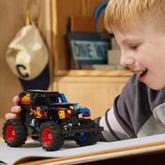 LEGO Technic 42219 Monster Jam Grave Digger - Feu et Glace - Jeu de Co