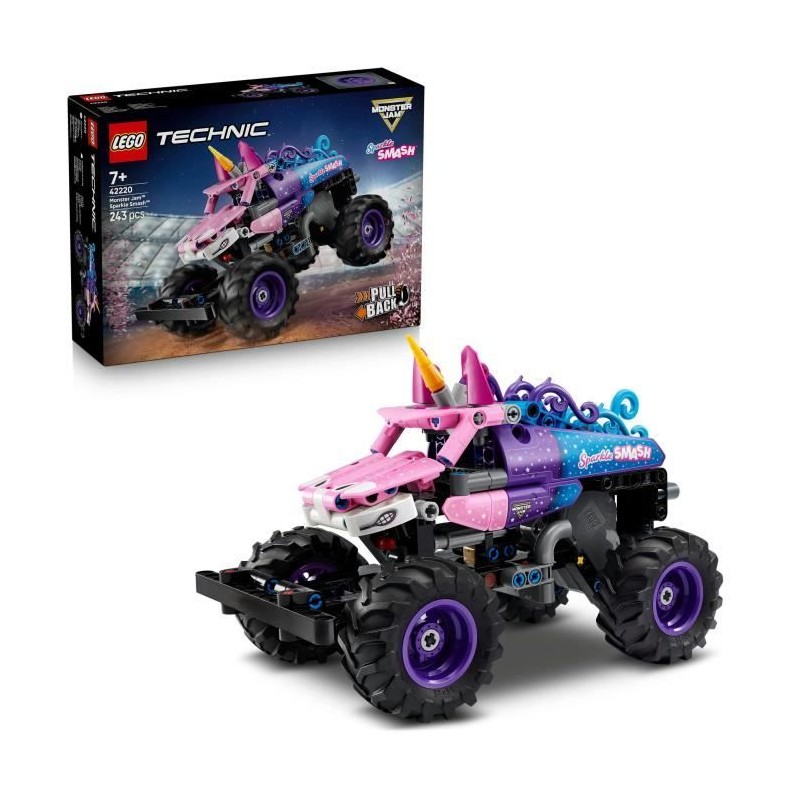 LEGO Technic 42220 Monster Jam Sparkle Smash a Rétrofriction - Jouet