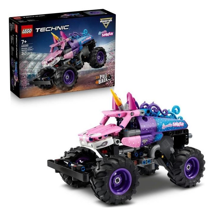 LEGO Technic 42220 Monster Jam Sparkle Smash a Rétrofriction - Jouet Camion des 7 ans LEGO Technic 42220 Monster Jam Sparkle Smash a Rétrofriction - Jouet Camion des 7 ans