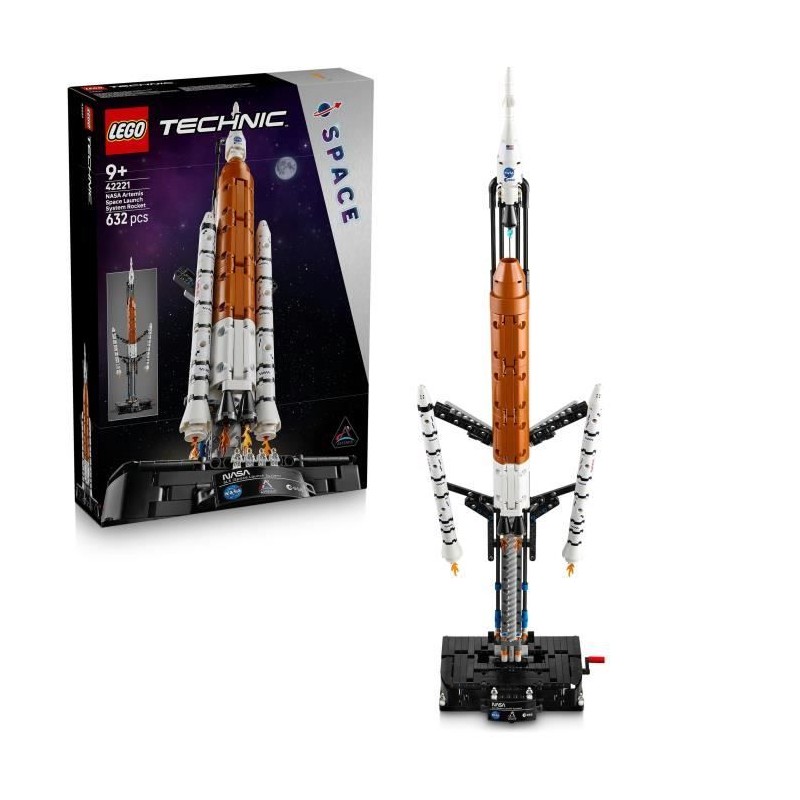 LEGO Technic 42221 La Fusée SLS NASA Artemis - Jeu Interactif STEM de