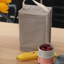 BEABA, Pochette repas bébé, isotherme, gris perle