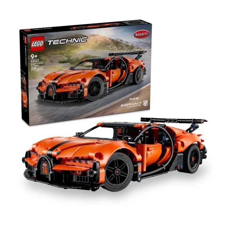 LEGO Technic 42222 Hypercar Bugatti Chiron Pur Sport - Jouet Voiture d
