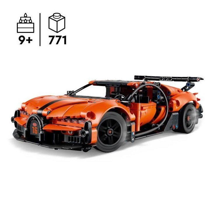LEGO Technic 42222 Hypercar Bugatti Chiron Pur Sport - Jouet Voiture des 9 ans - Cadeau