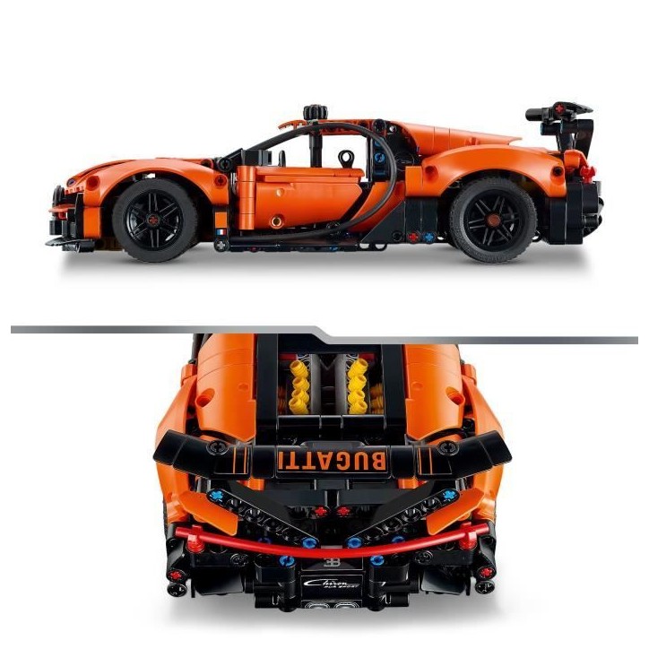 LEGO Technic 42222 Hypercar Bugatti Chiron Pur Sport - Jouet Voiture des 9 ans - Cadeau