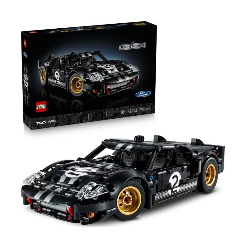 LEGO Technic 42223 La Voiture de Course 1966 Ford GT40 MKII - Set pour
