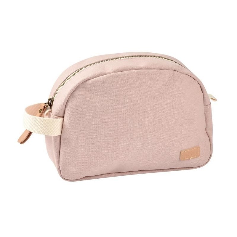 BEABA, Trousse de toilette bébé canvas rose poudré BEABA, Trousse de toilette bébé canvas rose poudré