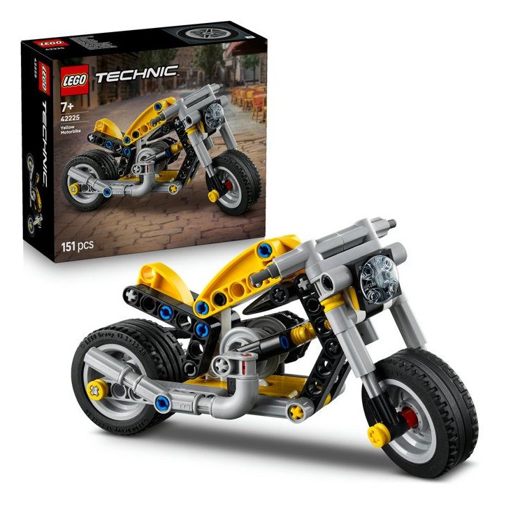 LEGO Technic 42225 Moto Jaune - Jouet de Construction 7 ans - Idée Cadeau Garçon ou Fille LEGO Technic 42225 Moto Jaune - Jouet de Construction 7 ans - Idée Cadeau Garçon ou Fille