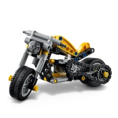 LEGO Technic 42225 Moto Jaune - Jouet de Construction 7 ans - Idée Ca