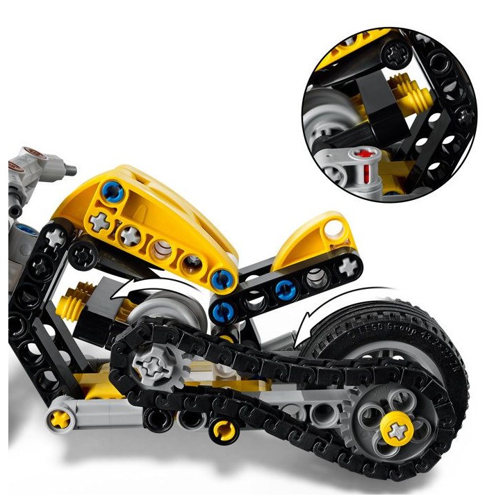LEGO Technic 42225 Moto Jaune - Jouet de Construction 7 ans - Idée Cadeau Garçon ou Fille LEGO Technic 42225 Moto Jaune - Jouet de Construction 7 ans - Idée Cadeau Garçon ou Fille