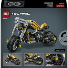 LEGO Technic 42225 Moto Jaune - Jouet de Construction 7 ans - Idée Ca