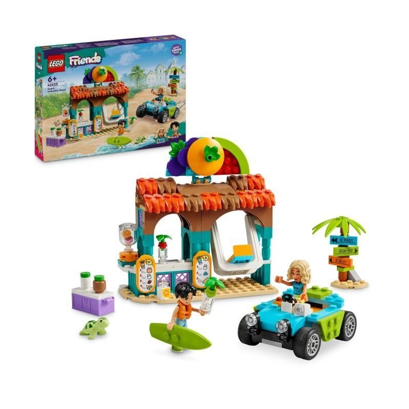 LEGO Friends 42625 Le bar a smoothies de la plage - Set boissons pour