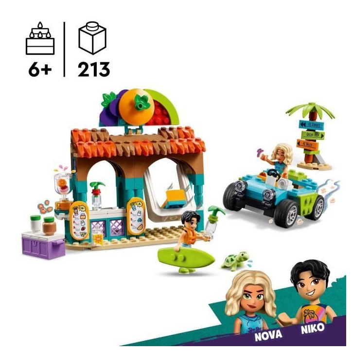 LEGO Friends 42625 Le bar a smoothies de la plage - Set boissons pour filles et garçons LEGO Friends 42625 Le bar a smoothies de la plage - Set boissons pour filles et garçons